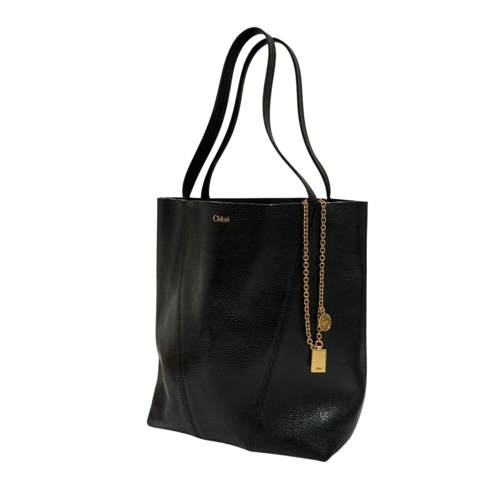 Chloe SPIN Tote Bag Black Chloe